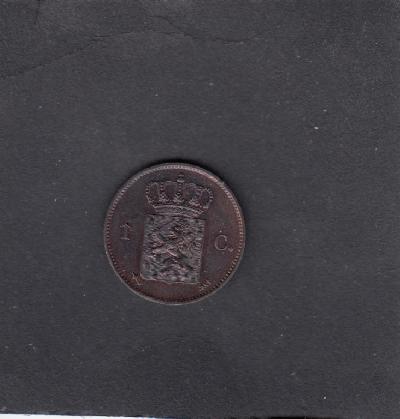 Beschrijving: 1 Cent WILLEM III  
